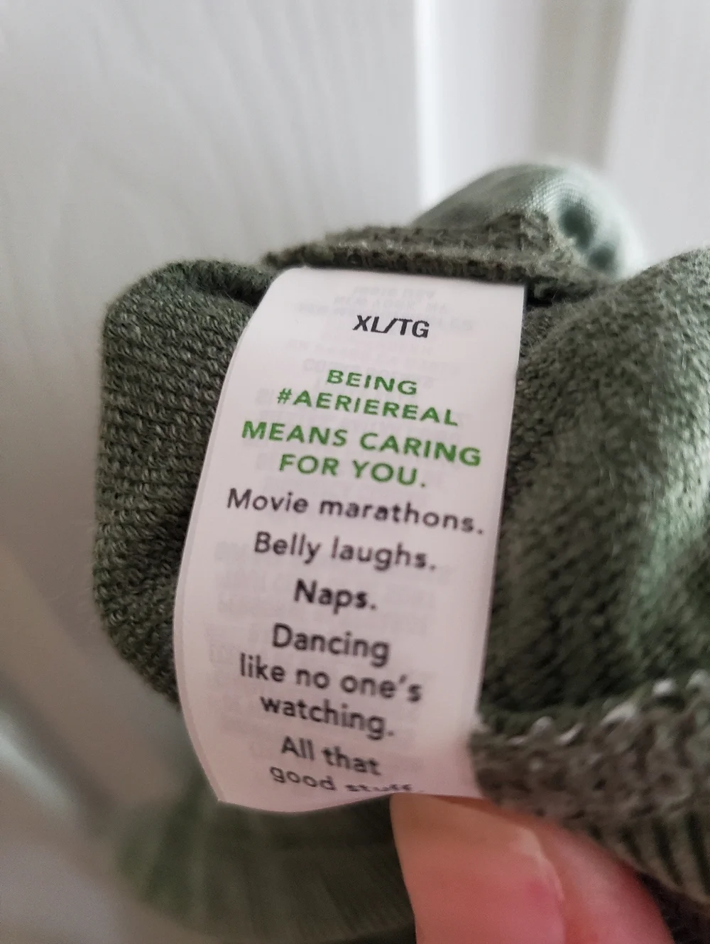 Aerie Soft Landing Trouser In Olive Fun Size XL NWT - Picture 11 of 13